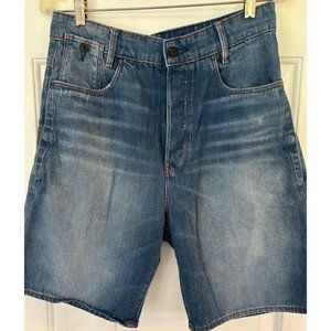 G Star Raw Original Jeans Shorts 27 Waist Button Close Snap Pocket 5 Pocket